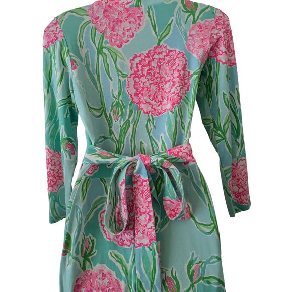 Lilly Pulitzer Sz S MERIDIAN Floral Wrap Dress - Picture 7 of 10